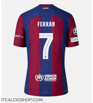 Barcelona Ferran Torres #7 Prima Maglia 2023-24 Manica Corta